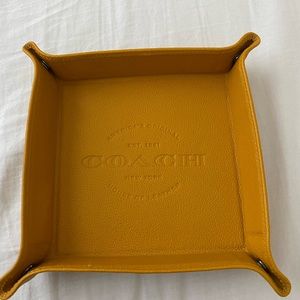 Coach leather Valet Tray